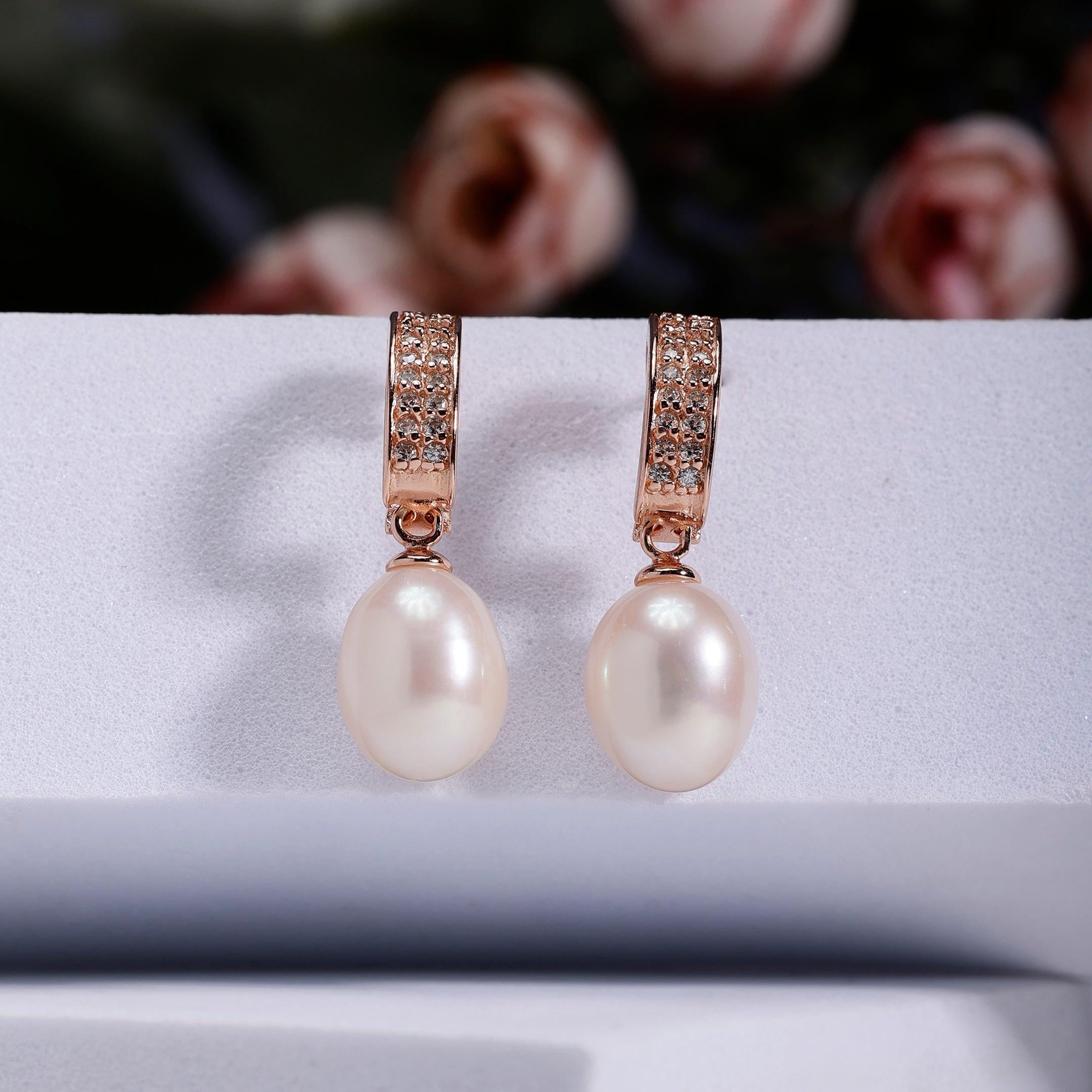 Graceful Drops 925 Silver Earrings - Diavo Jewels