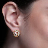 Circlet Sterling 925 Silver Glitter Pearl Earrings