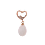 Eternal Love Silver Pearl Earrings