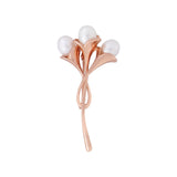 Tulip Blossom 925 Silver Brooch - Diavo Jewels